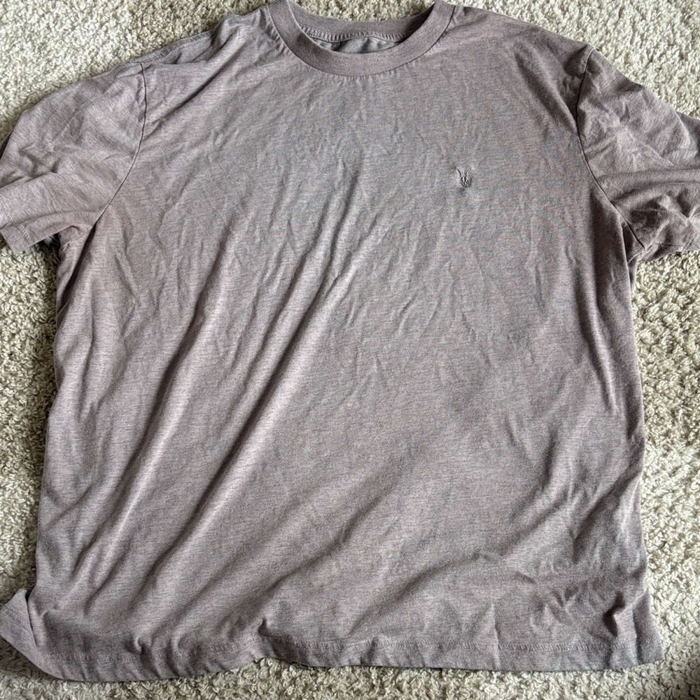 All Saints XXL Casual Brown T-Shirt